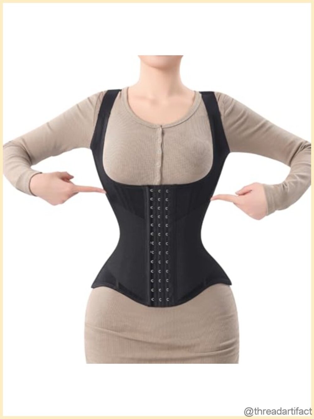 MISTHIN Women Waist Trainer Corset Shapewear Waist Cincher Vest with 23 Steel